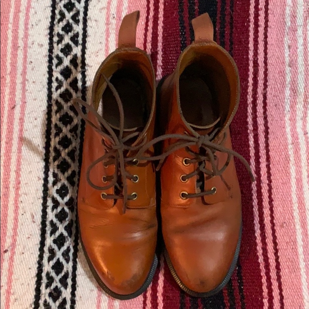 Emmeline brown leather Dr. Martens
